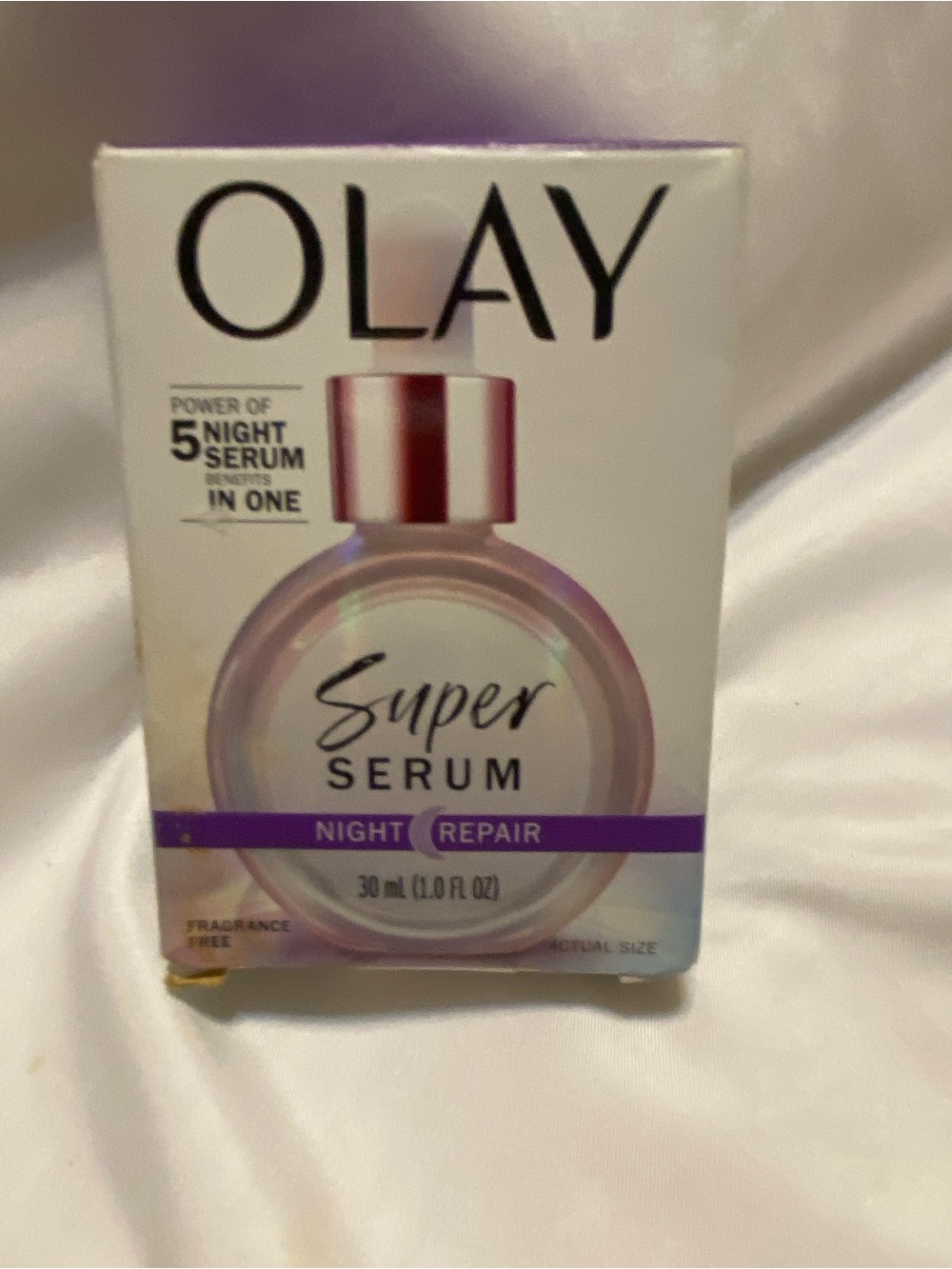 OLAY Super Serum Night Repair - Pink and Purple Accents